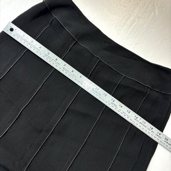 Drama  Paneled Black Knit Slit  bottom Vtg - Picture 10 of 14